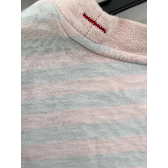 Guess x A$AP Rocky Striped Pastel Crop Top - Pink/Blue - Size M - Picture 3 of 7
